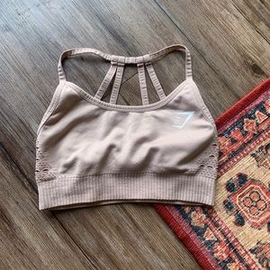 Gymshark sports bra xs cream